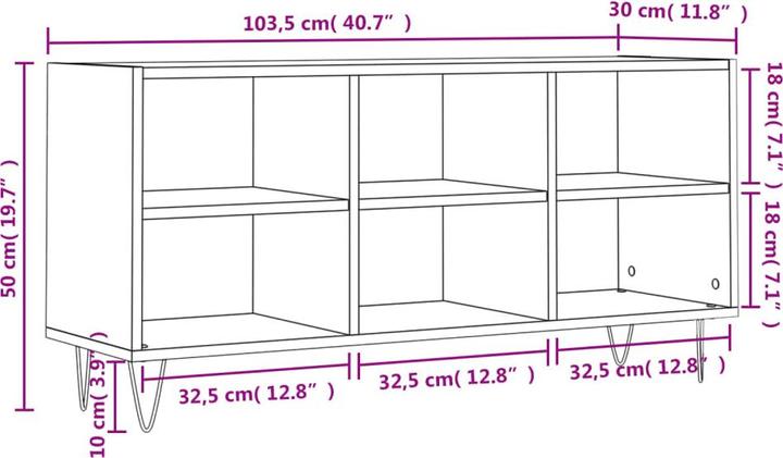 Immagine prodotto vidaXL TV-Schrank (30 x 30 x 50 cm)