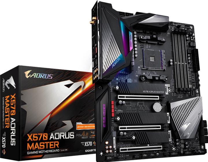 Actual product image Gigabyte X570 Aorus Master (AM4, AMD X570, ATX)