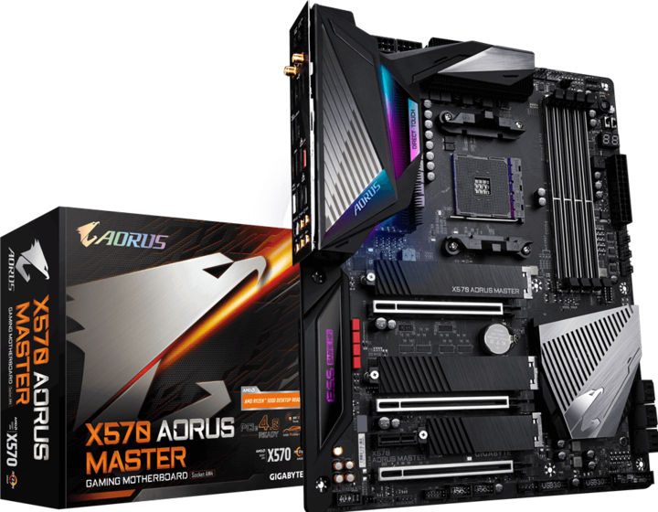 Actual product image Gigabyte X570 Aorus Master (AM4, AMD X570, ATX)