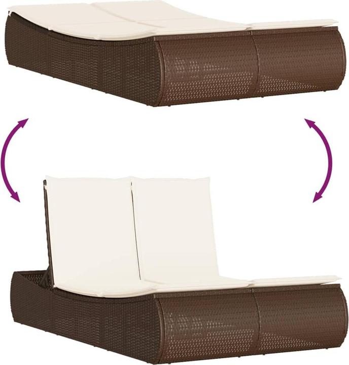 Produktbild vidaXL Doppel-Sonnenliege (200 cm)