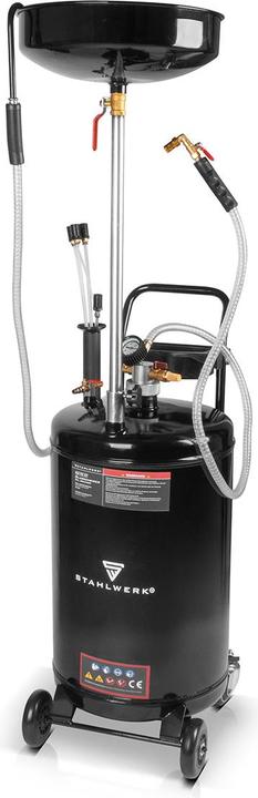 Stahlwerk Ölabsauger mit 70 l Volumen, Altölwagen und Ölabscheider, Ölablassgerät für Kfz-Ölwechsel (Absauganlage)