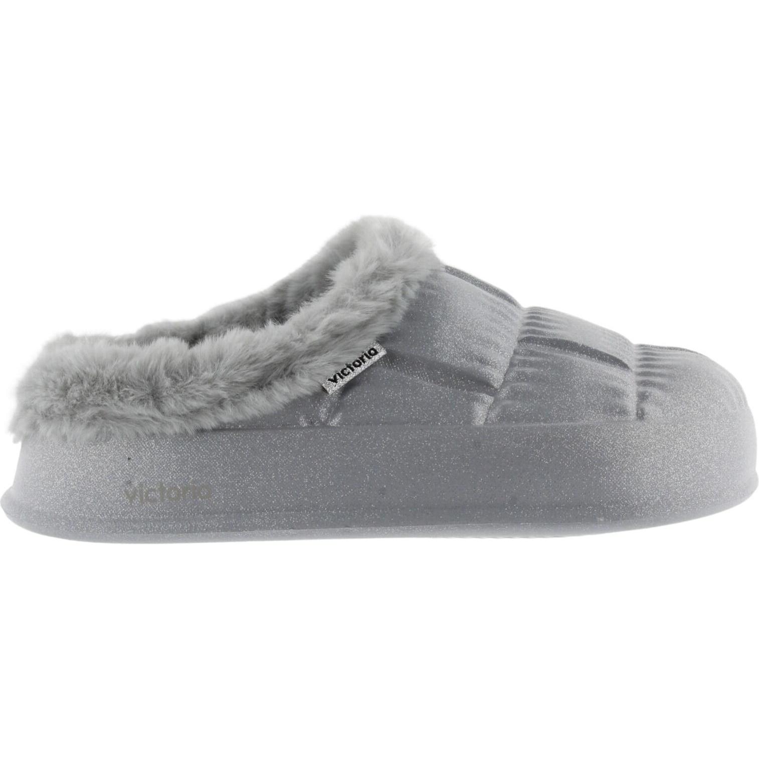 Victoria, Damen, Sneaker, basktes mit pailletten nube, Silber, (36)