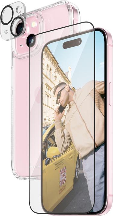 PanzerGlass 3-in-1-Pack (1 Stück, Apple iPhone 15)