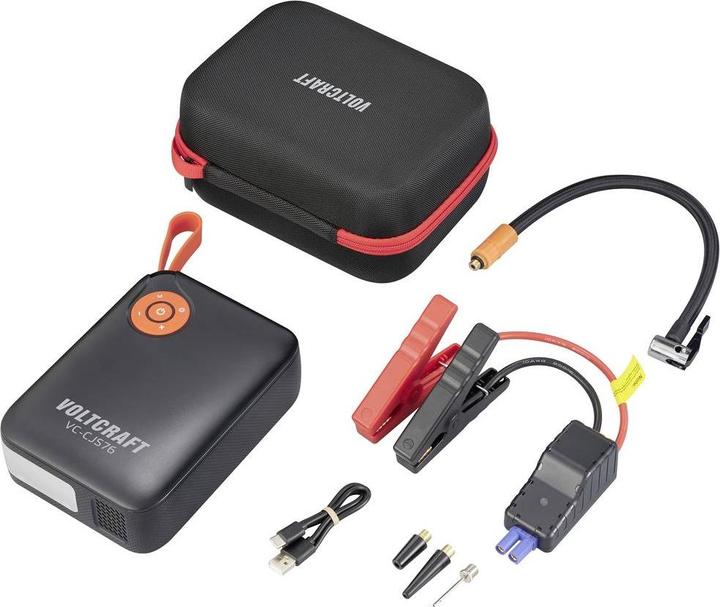 Productafbeelding Voltcraft Snelstartsysteem VC-CJS76 VC-16024485 Starthulpstroom (12 V)=300 A (600 A, 7200 mAh)