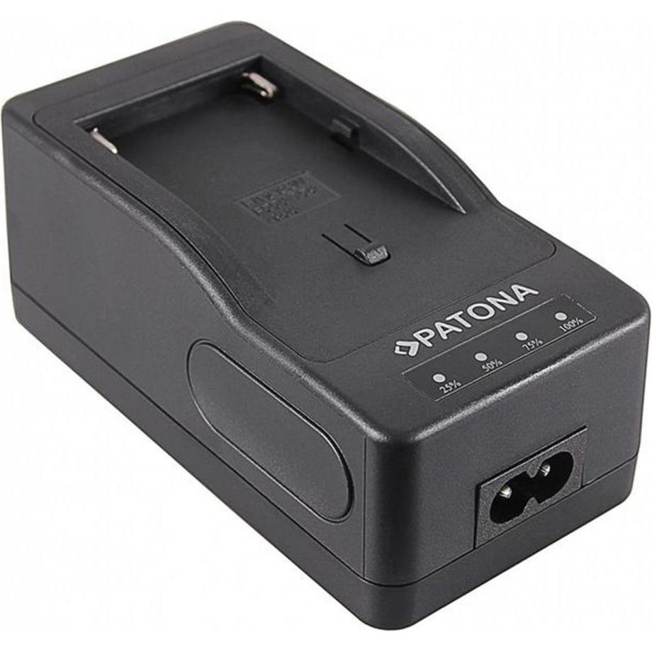 Patona Caricabatterie turbo (Caricabatterie per fotocamere), Alimentatore fotocamera, Nero