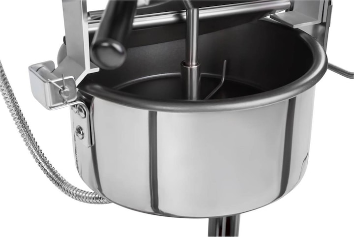 Produktbild Royal Catering Popcornmaschine mit Wagen Retro-Design 150 / 180 °C rot Popcornmaker Popcorn-Automat