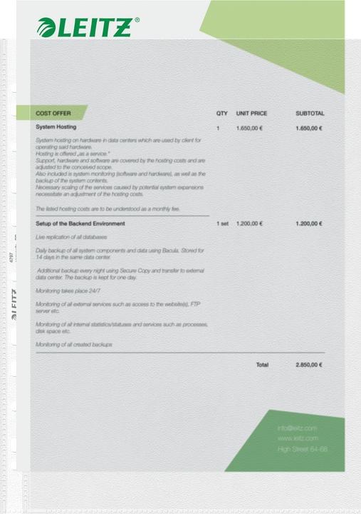 Produktbild Leitz Prospekthüllen (A4, 100 x)