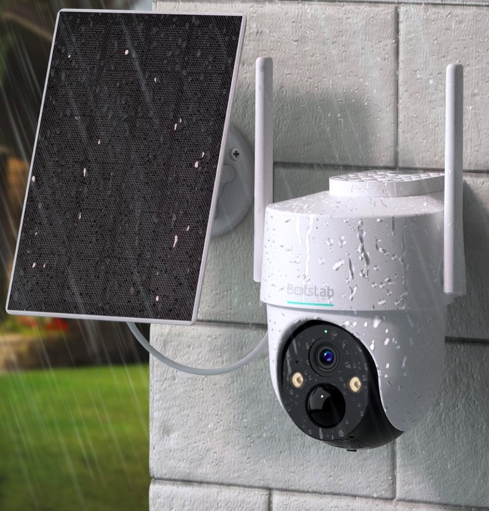 Actual product image Botslab PT Battery Wi-Fi Camera, 5200mAh Rechargeable Battery, AI Human Detection, IP65 Weatherproof