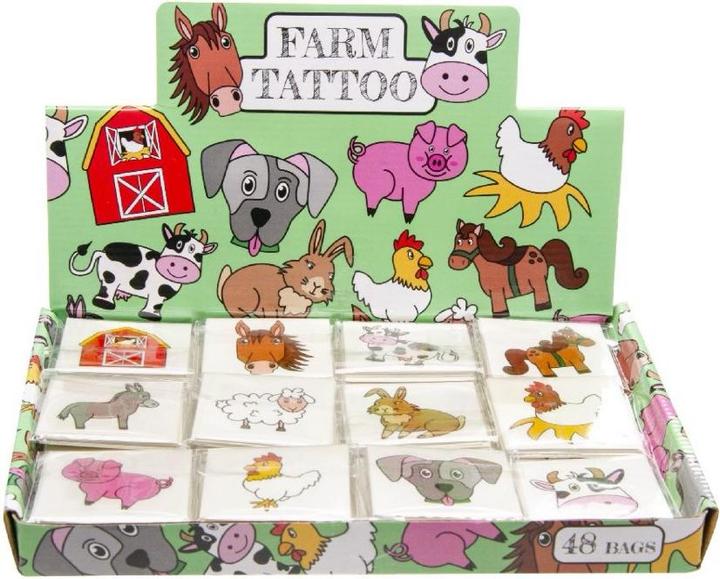 Productafbeelding LG-Imports Tatoeages Boerderijdieren, 12st.
