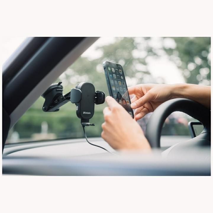 Produktbild Verbatim Fast Qi Fast Wireless Car Charger USB-C 15W FWC-01