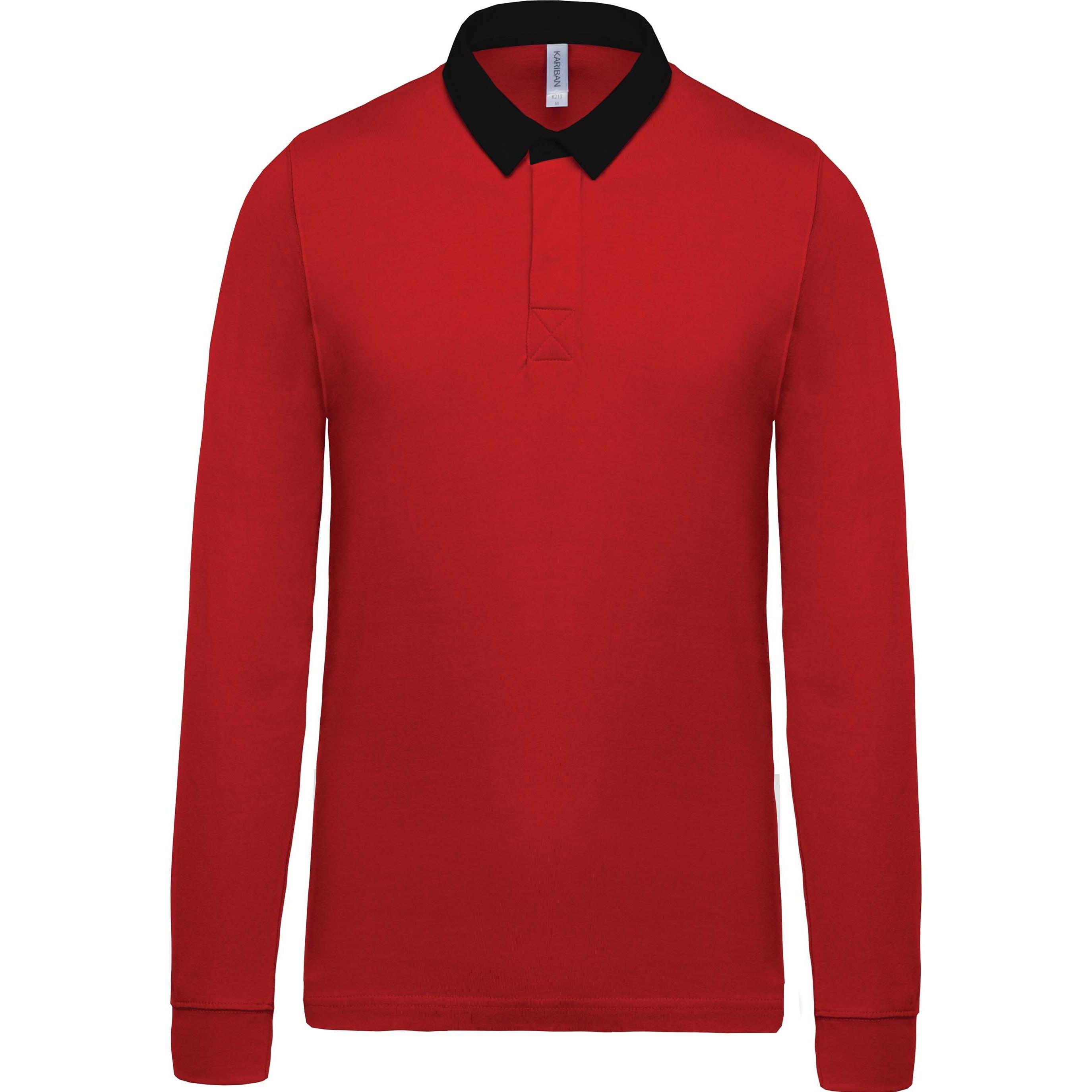 Thumbnail - Kariban, Herren, Shirt, Rugby, Blau, (XXL)