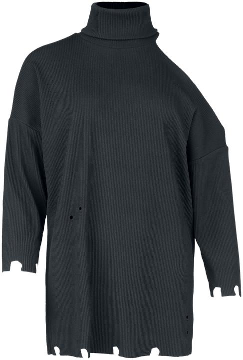 Produktbild Gothicana by EMP Langarmshirt im Destroyed Look (XXL)