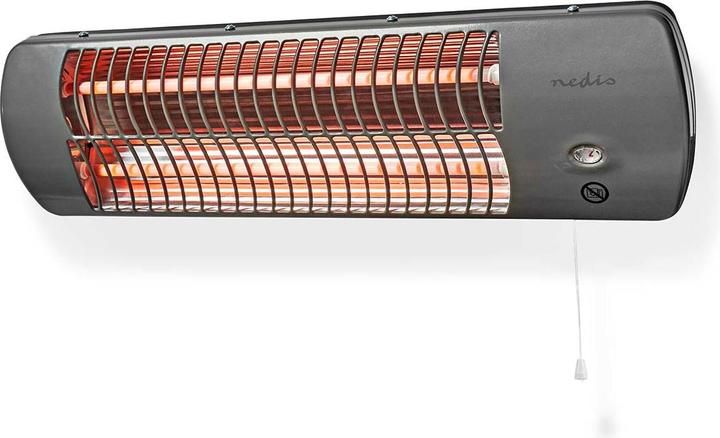 Produktbild Nedis HTBA10GY Bad-Schnellheizer 1200W 12m² Grau (1200 W)