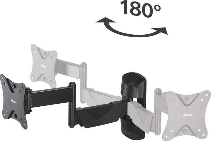 Produktbild Hama TV-Wandhalterung, schwenkbar, neigbar, ausziehbar, 66 cm (26") bis 25 kg (Wand, 25.98", 25 kg)