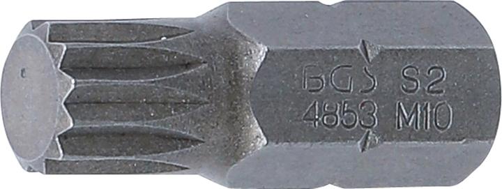 Actual product image BGS Bit 10 mm (3/8") Drive Spline (for XZN) M10