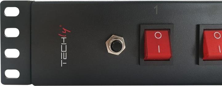 Actual product image Techly 8 ways 19inch Rack Power Strip (8x, CEE 7/3, 1.80 m)