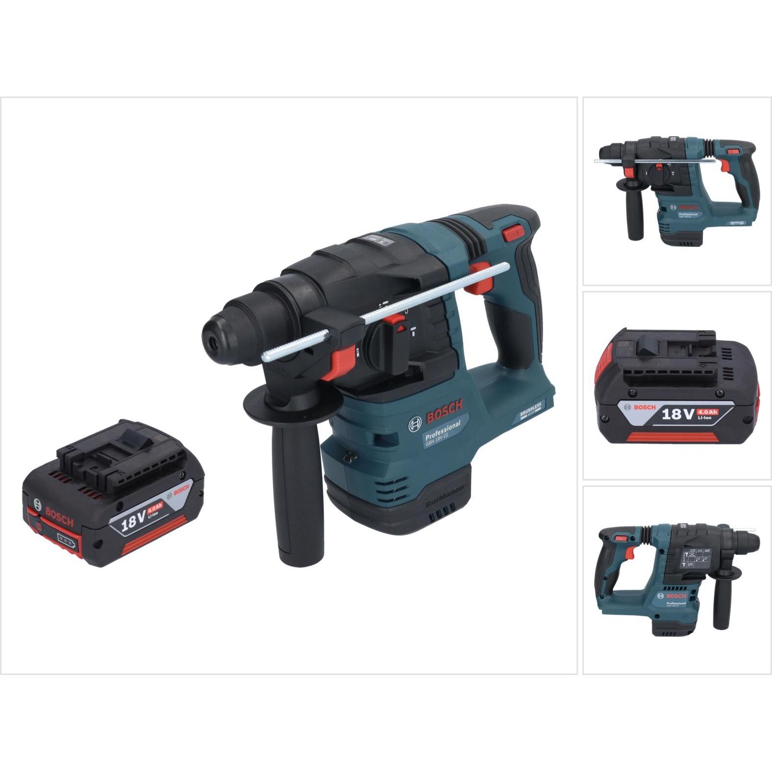 Bosch Professional, Bohrmaschine + Akkuschrauber, GBH 18V-22 (Akkubetrieb)