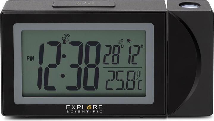 Explore Scientific RDP1002 alarm clock Digital alarm clock Black