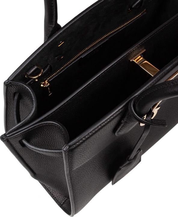 Produktbild Salvatore Ferragamo Ferragamo studio hammered leather handbag, black