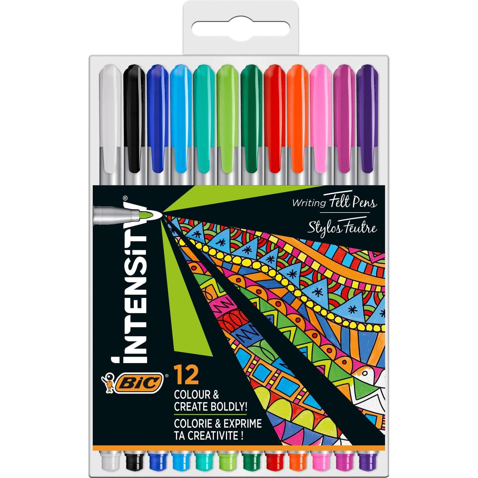 Bic, Schreibstifte, Intensity Fineliner Pastell (Farbig sortiert, 12 x)
