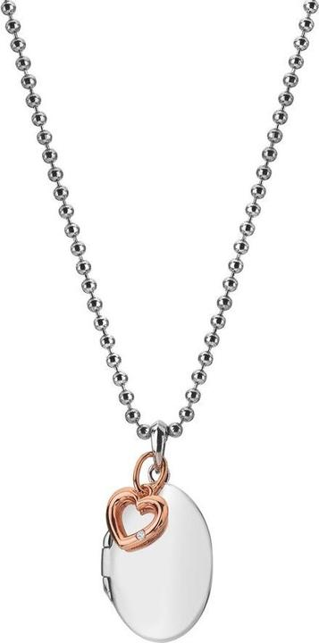 Immagine prodotto Hot Diamonds Incantevole collana di diamanti bicolore in argento Memories DP881 (catena. ciondolo)