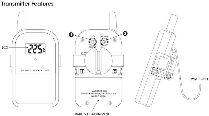 Immagine prodotto Maverick BBQ ET-733 Termometro radio