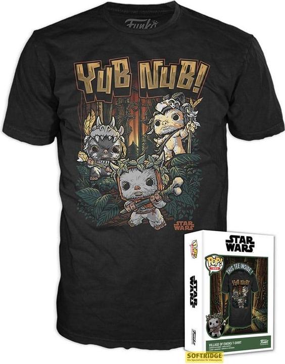 Actual product image Funko Star Wars: Return of the Jedi Boxed Tee T-Shirt Ewok (S) (S)