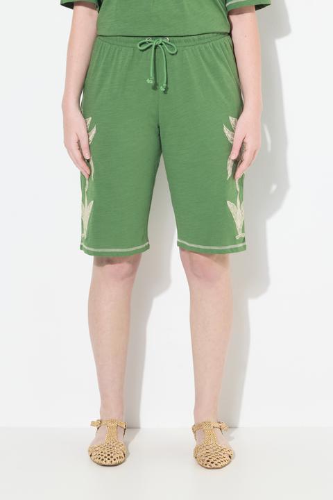 Produktbild Ulla Popken Jersey-Shorts, weites Bein, Elastikbund (46)