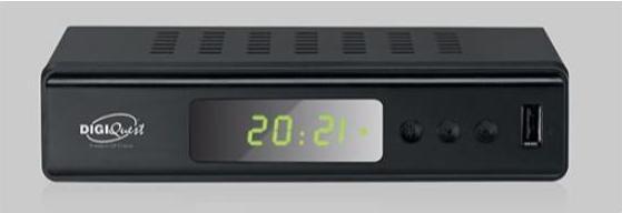 Digiquest Twin Tuner Small Edition Ethernet (RJ-45), Terrestrial Full HD Black (DVB-T2)