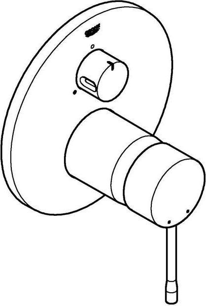 Actual product image Grohe Single-lever mixer ESSENCE FMS f Rapido SmartBox (35600) supersteel