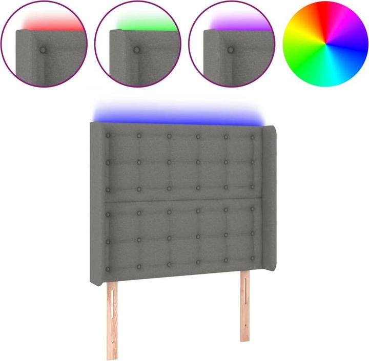Image du produit vidaXL LED Kopfteil (83 x 16 x 128 cm)