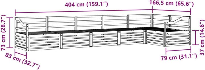 Produktbild vidaXL Outdoor-Sofa