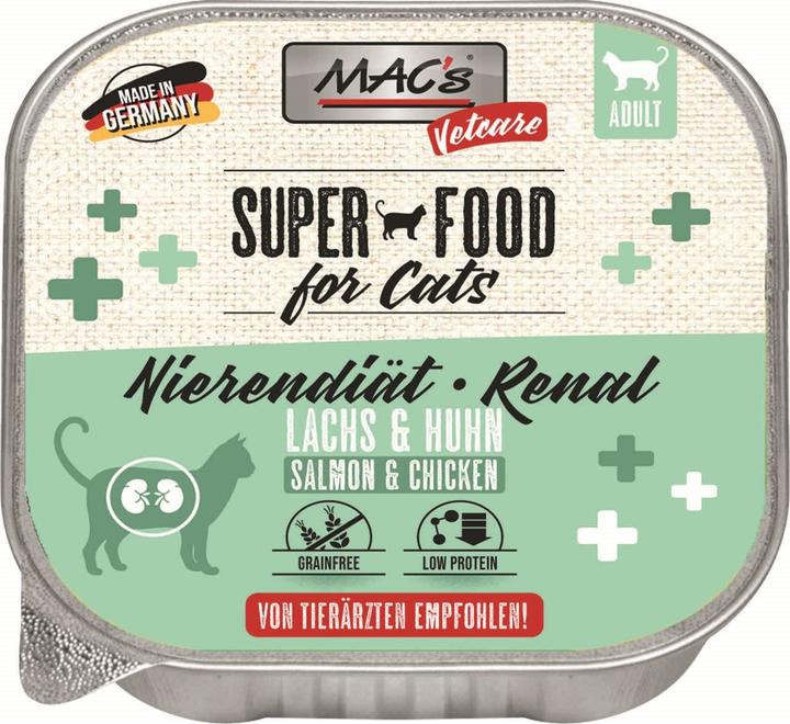 Produktbild MAC's CAT Vetcare Lachs Huhn Nierendiät (Schale) (Adult, 1 Stk., 100 g)