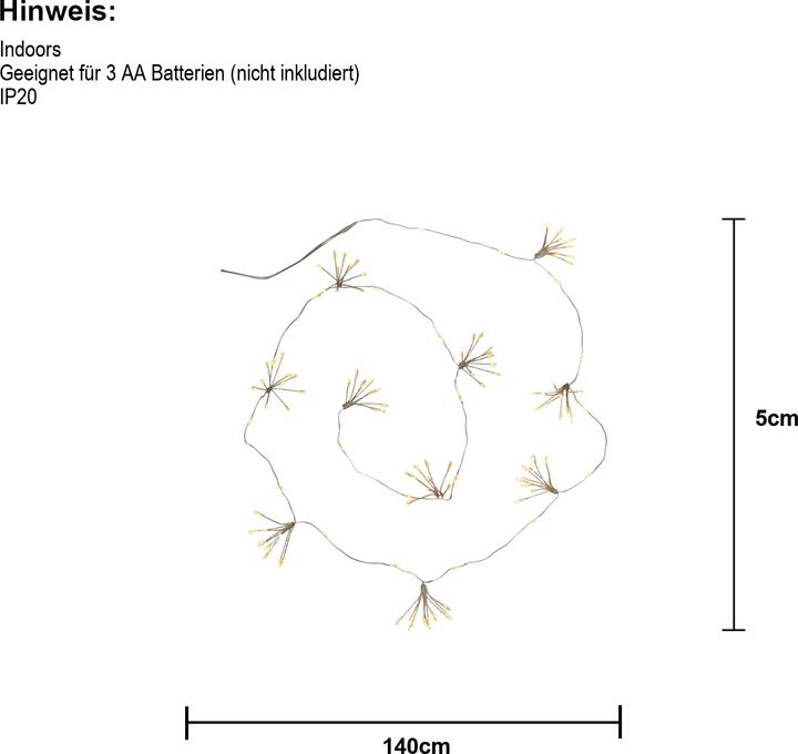 Produktbild Star Trading Lichterkette Dew Drop Flower (1.40 m)