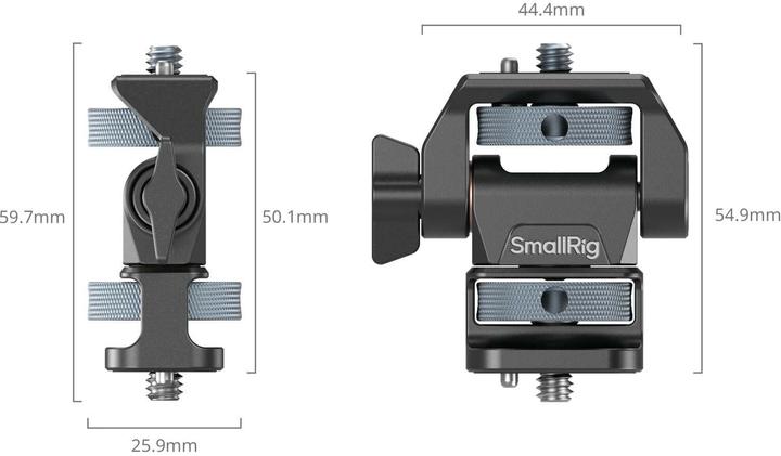 Image du produit SmallRig 4886 Support de moniteur réglable en inclinaison et en pivotement avec 20 vis 1/4