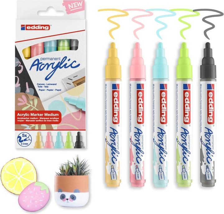 Actual product image Edding Acrylic marker 5100 Medium (5x)