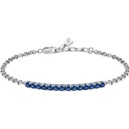 Morellato, Armschmuck, Modern silver bracelet with zircons Tennis SATT18