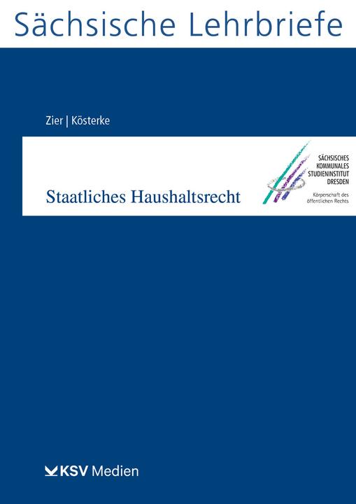Produktbild Staatliches Haushaltsrecht (SL 7) (Deutsch, Kathleen Kösterke, Matthias Zier, 2022)