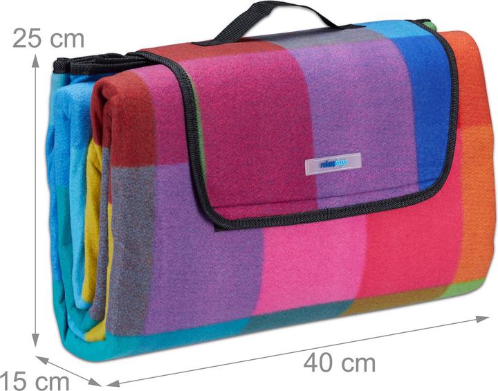 Immagine prodotto Relaxdays Coperta da picnic a quadri