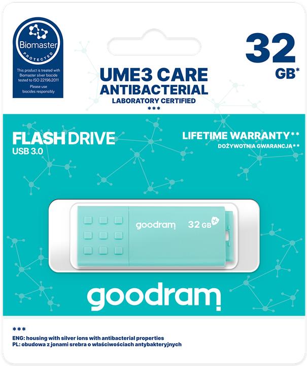 Actual product image Goodram UME3 USB 3.0 32GB Care (32 GB, USB-A)