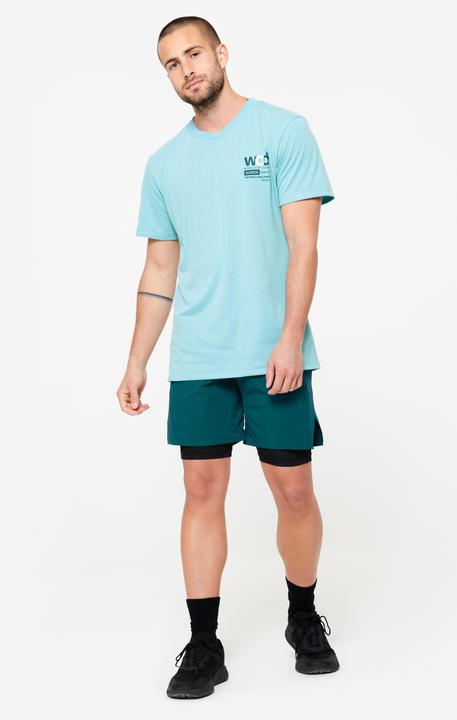 Produktbild Domyos T-Shirt Herren Crosstraining atmungsaktiv Rundhals Slim - türkis (S)