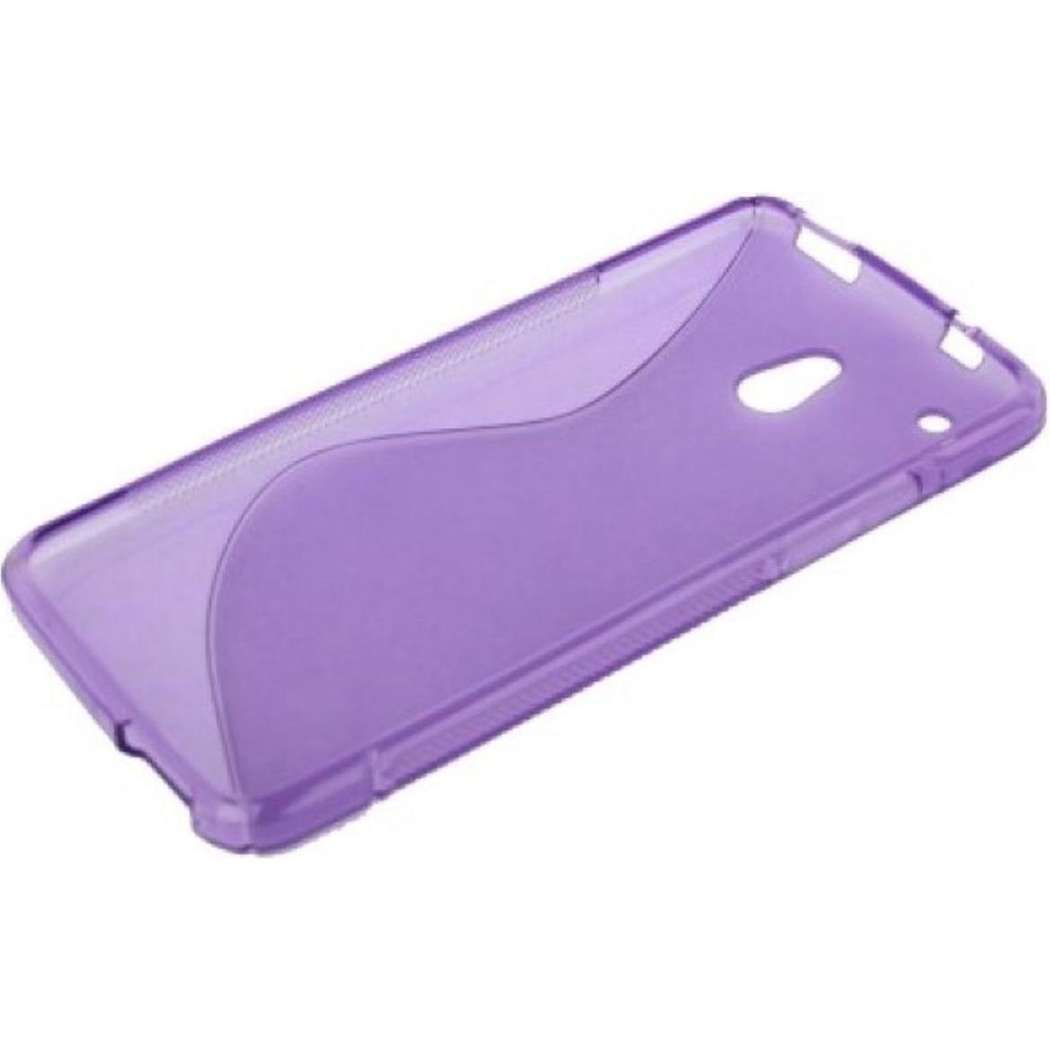 König Design Schutzhülle TPU Case für Handy HTC One mini M4 Lila (HTC One Mini), Smartphone Hülle, Violett
