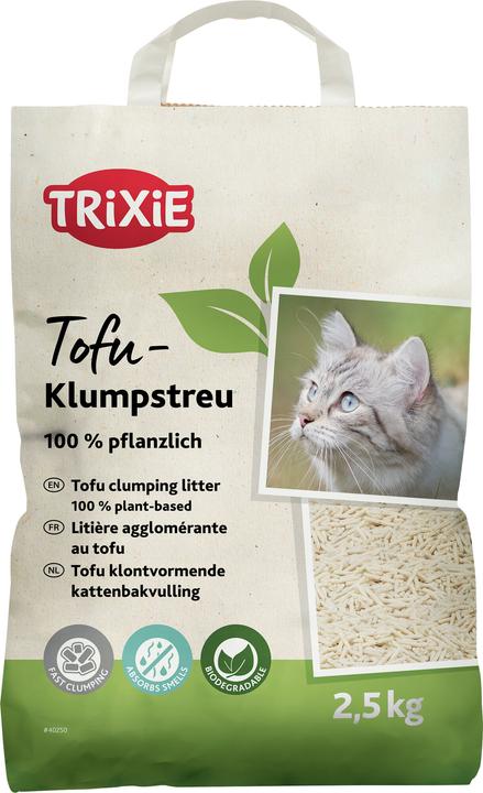 Produktbild Trixie Katzenstreu Katzenstreu Tofu 2.5 kg (Klumpend, 2.50 kg)
