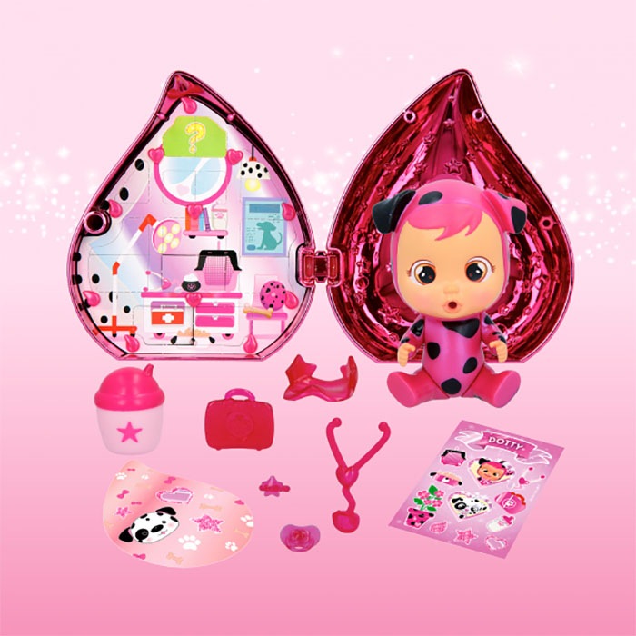 Image du produit Magni CRY BABIES MAGIC TEARS Pink Edition I Mini-poupées à collectionner avec accessoires roses, la