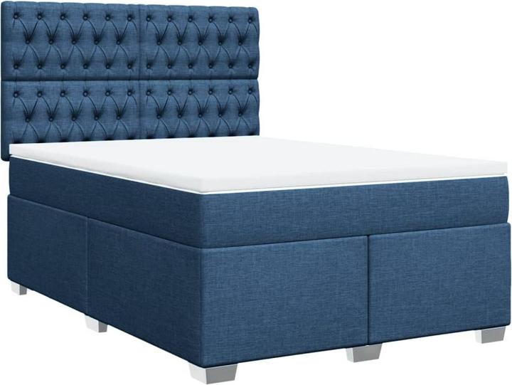 Produktbild vidaXL Bo x springbett mit Matratze 140 x 200 cm Stoff (140 x 200 cm)