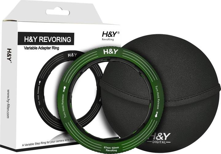 Image du produit H&Y RevoRing 67-82mm Variable Adapter For 82mm - Green (HY-RS82-G) (Adaptateurs de filtre, 82 mm)
