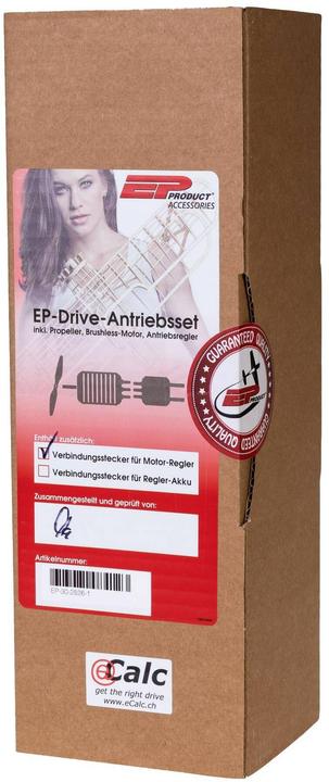 Actual product image EP Brushless drive set Trainer 3S 2826-1150 KV, 60 A