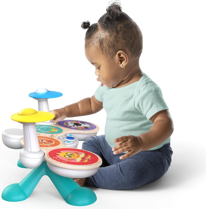 Productafbeelding Hape Deluxe Magic Touch Trommel (Duits, Frans, Italiaans, Engels)