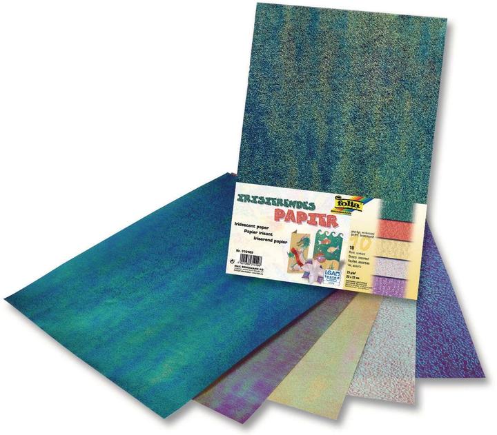 Image du produit Folia Dépliants Irisant assortis (75 g/m², 10x)