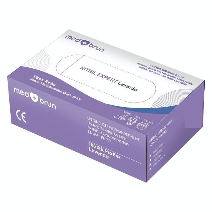 Actual product image MedBrun Nitrile Expert Lavender (S)